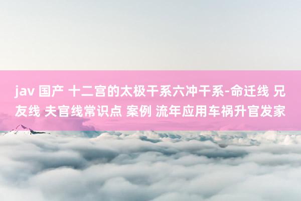 jav 国产 十二宫的太极干系六冲干系-命迁线 兄友线 夫官线常识点 案例 流年应用车祸升官发家